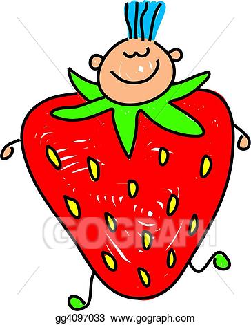 strawberries clipart kid
