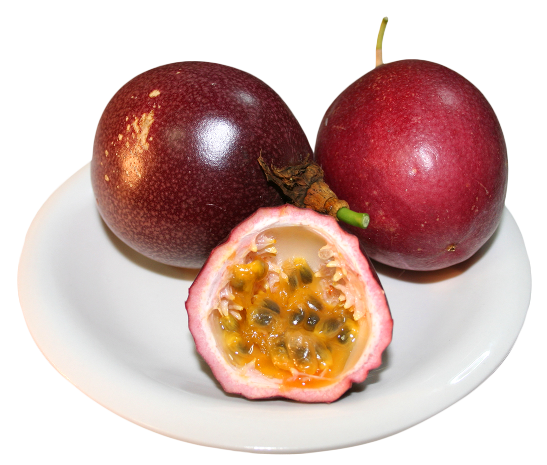 Fruits clipart passion fruit. In plate png image