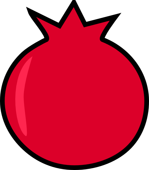 fruit clipart pomegranate