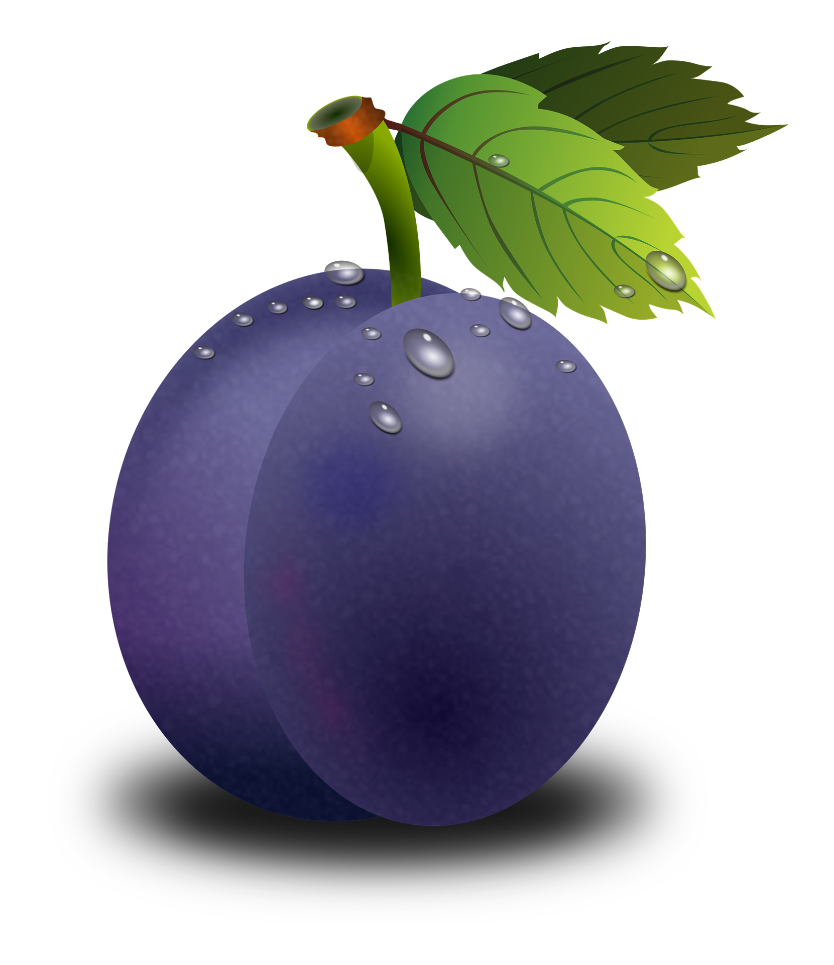 plum clipart purple food