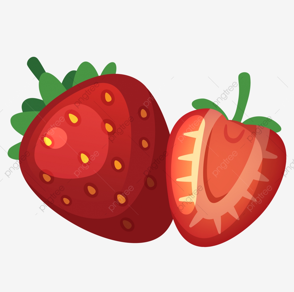 strawberries clipart summer