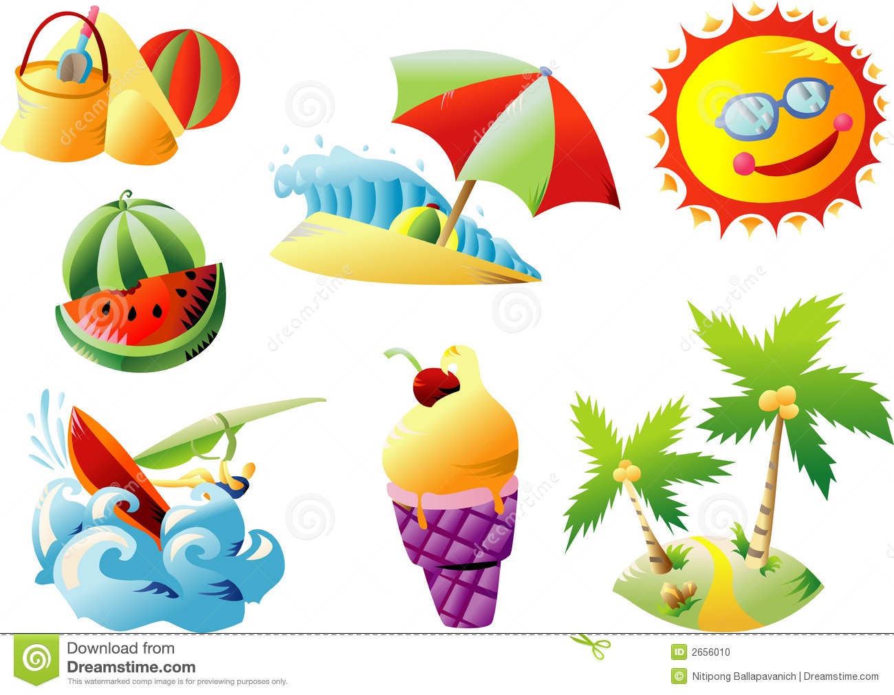 clipart fruit summer season