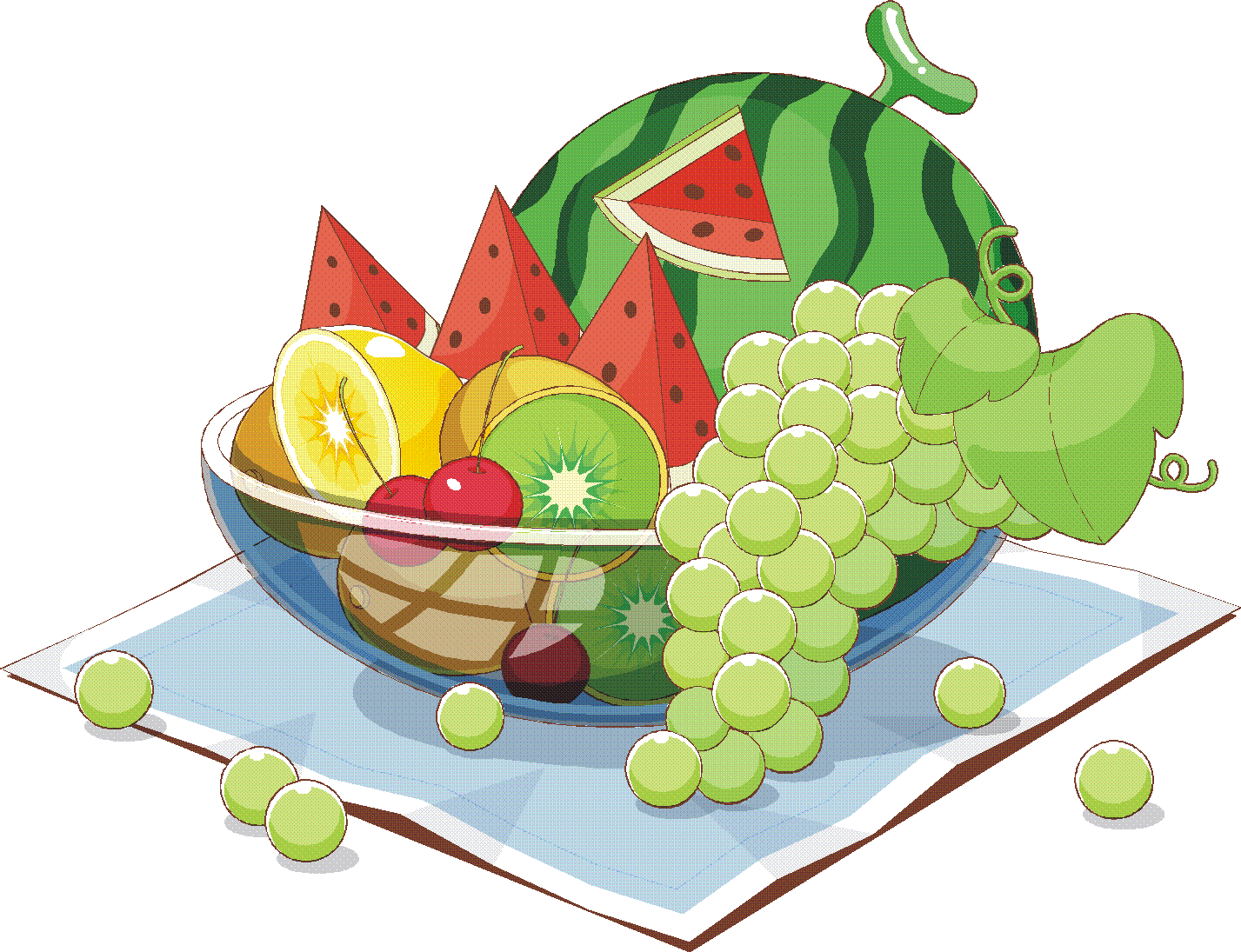 clipart summer fruit