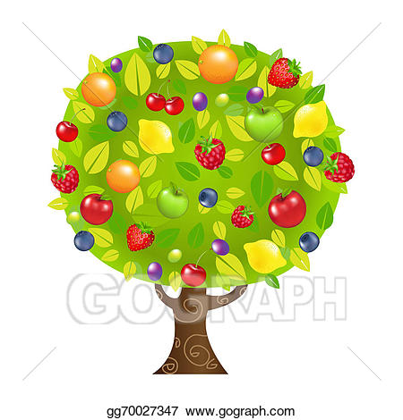 fruits clipart tree