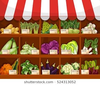 clipart fruit vegetable store