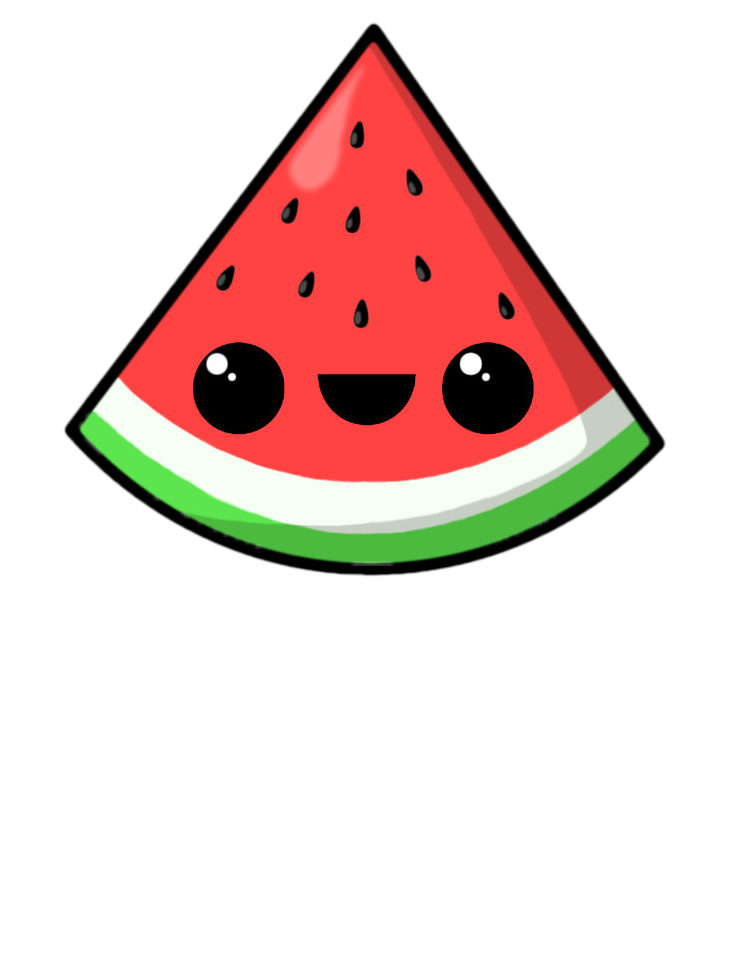 Fruits clipart watermelon. Scfruits kawaii report abuse