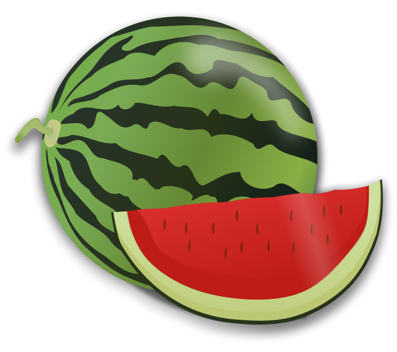 Free stock photo illustration. Watermelon clipart fruit