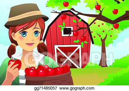 clipart fruit woman