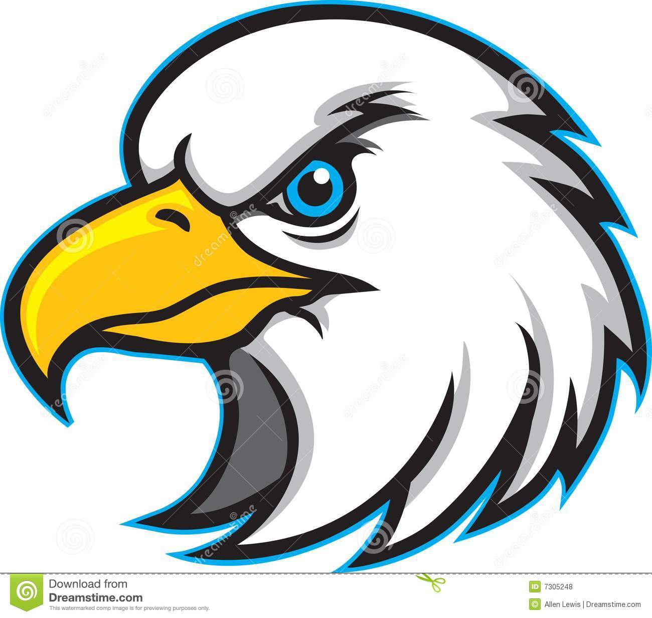 hawk clipart mascot