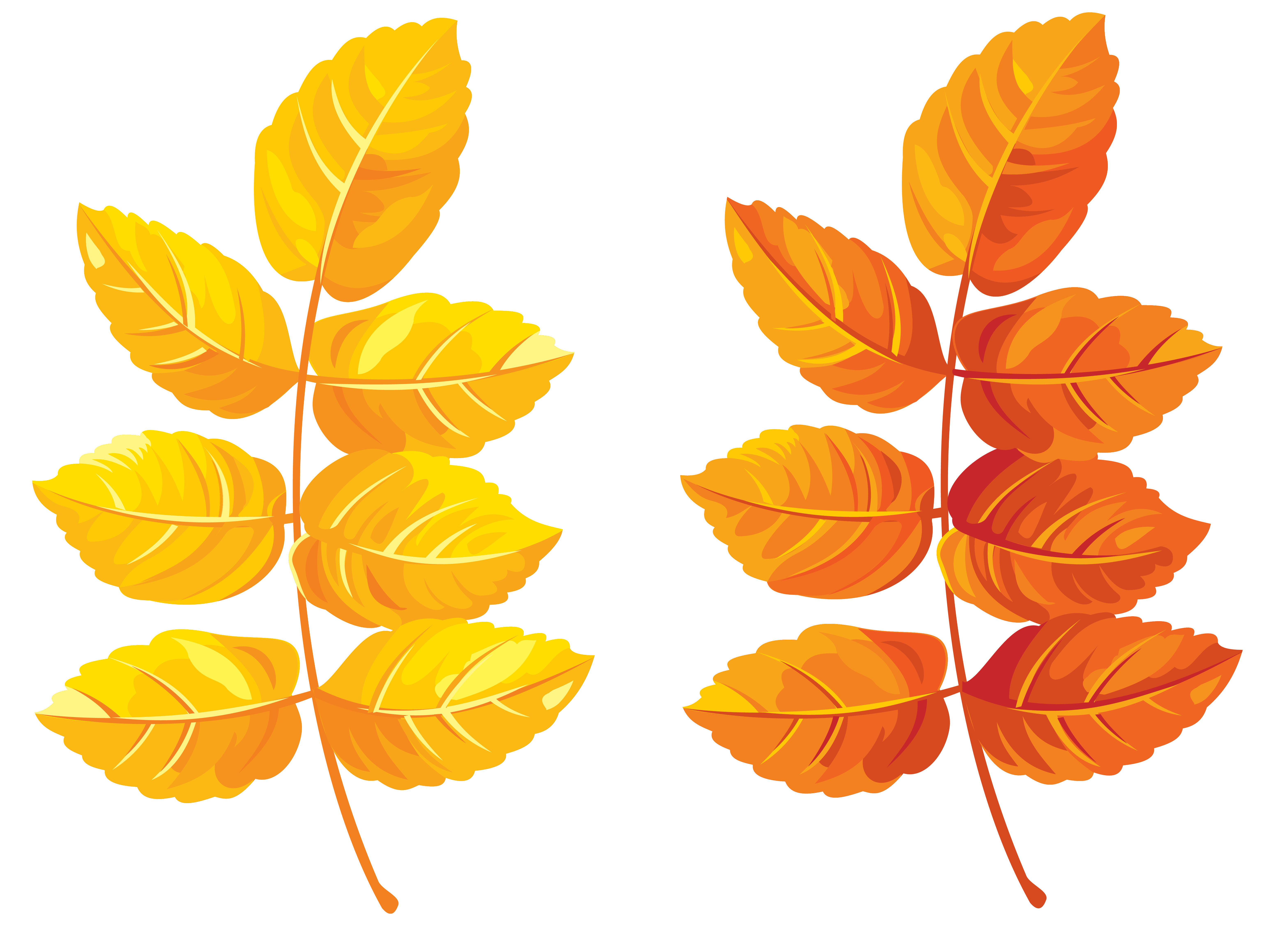 clipart leaves yellow leaf