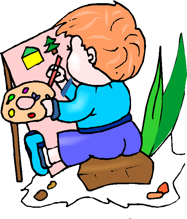 Clipart gallery kids museum. Paint pencil and in