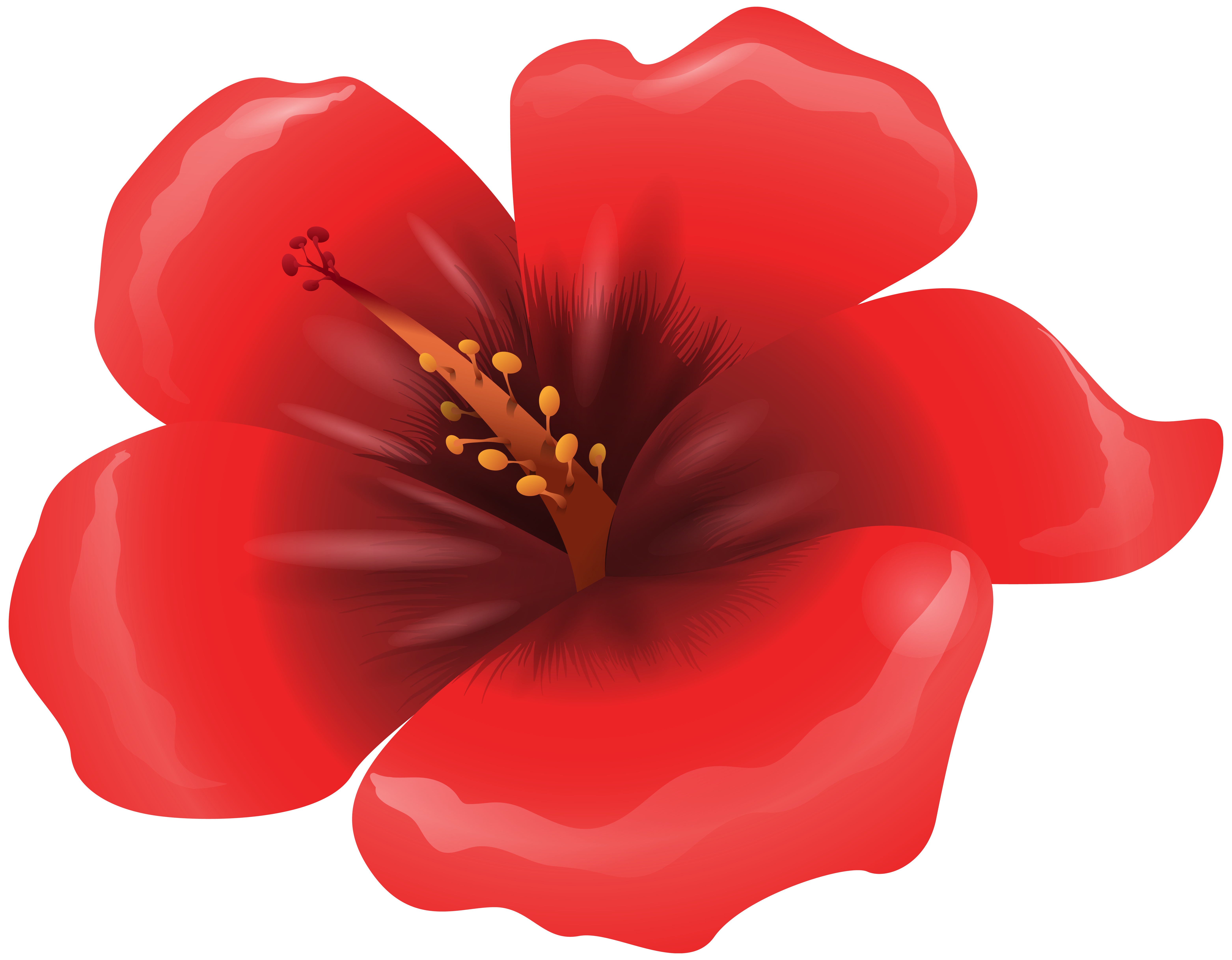 Flower clipart red. Large png image gallery