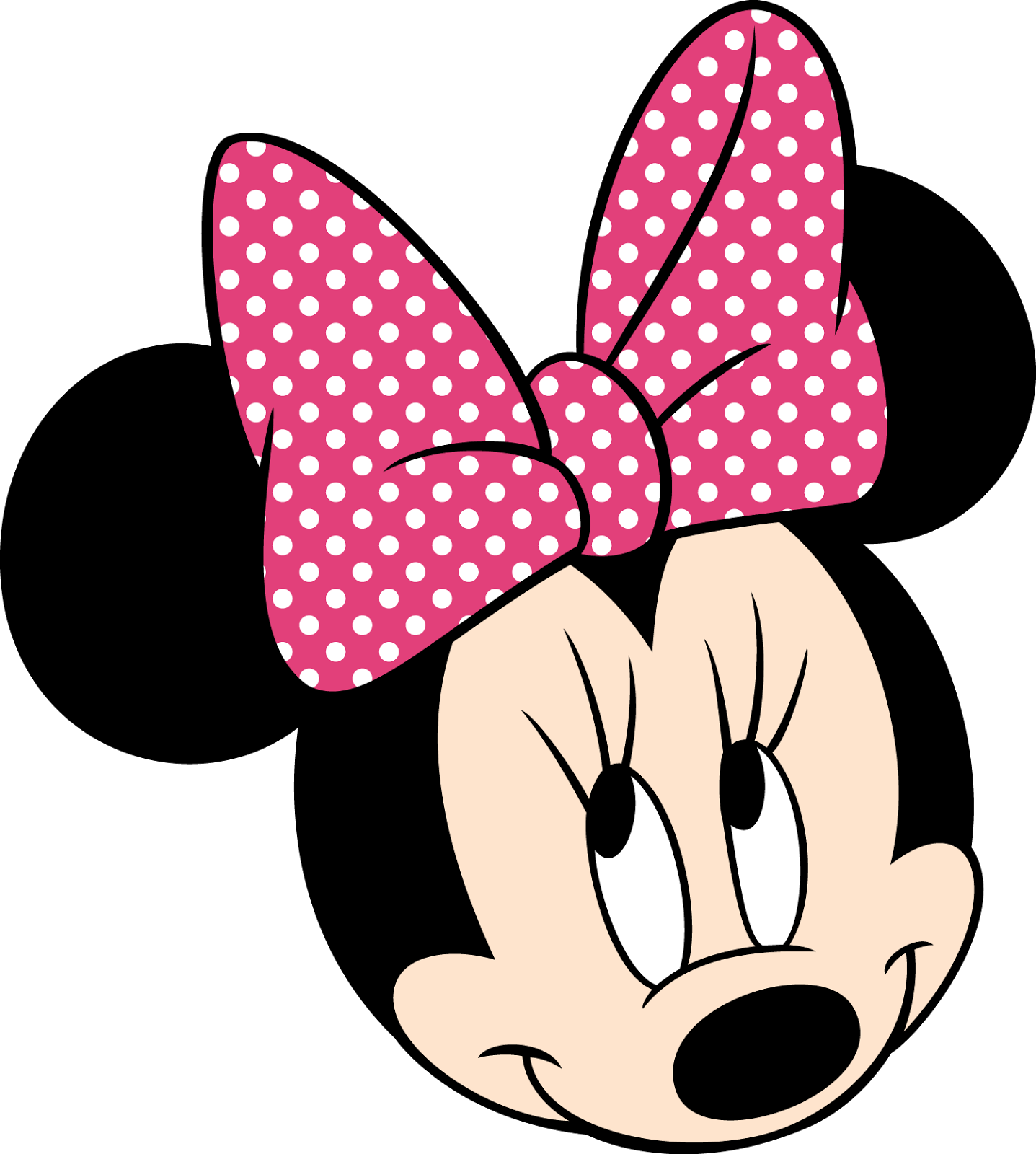 Baby minnie mouse clip. Mice clipart face