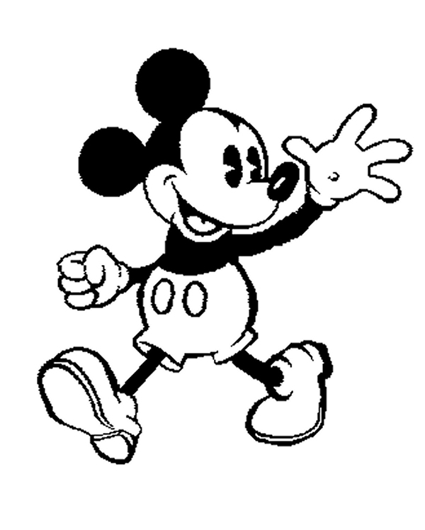 Download old mouse coloring. Mickey clipart vintage mickey