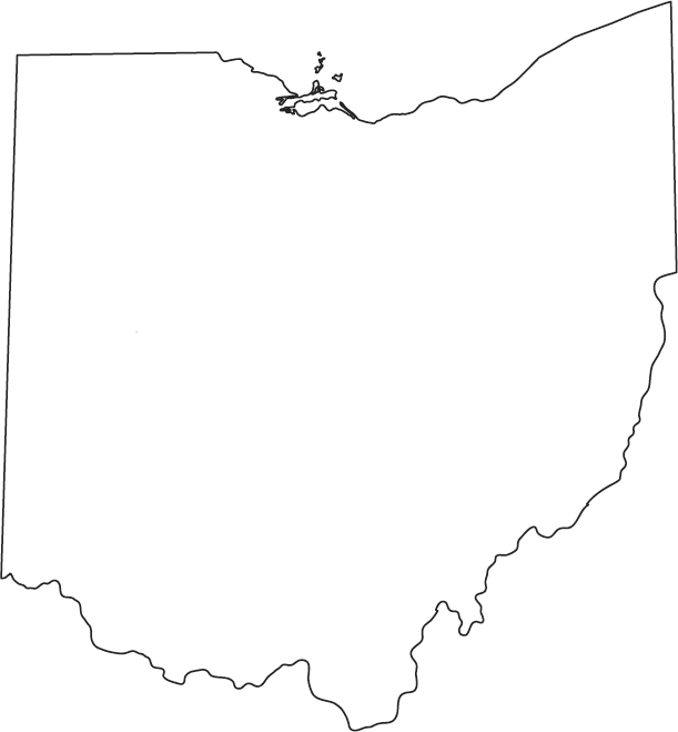 Clipart road outline. Ohio clip art state