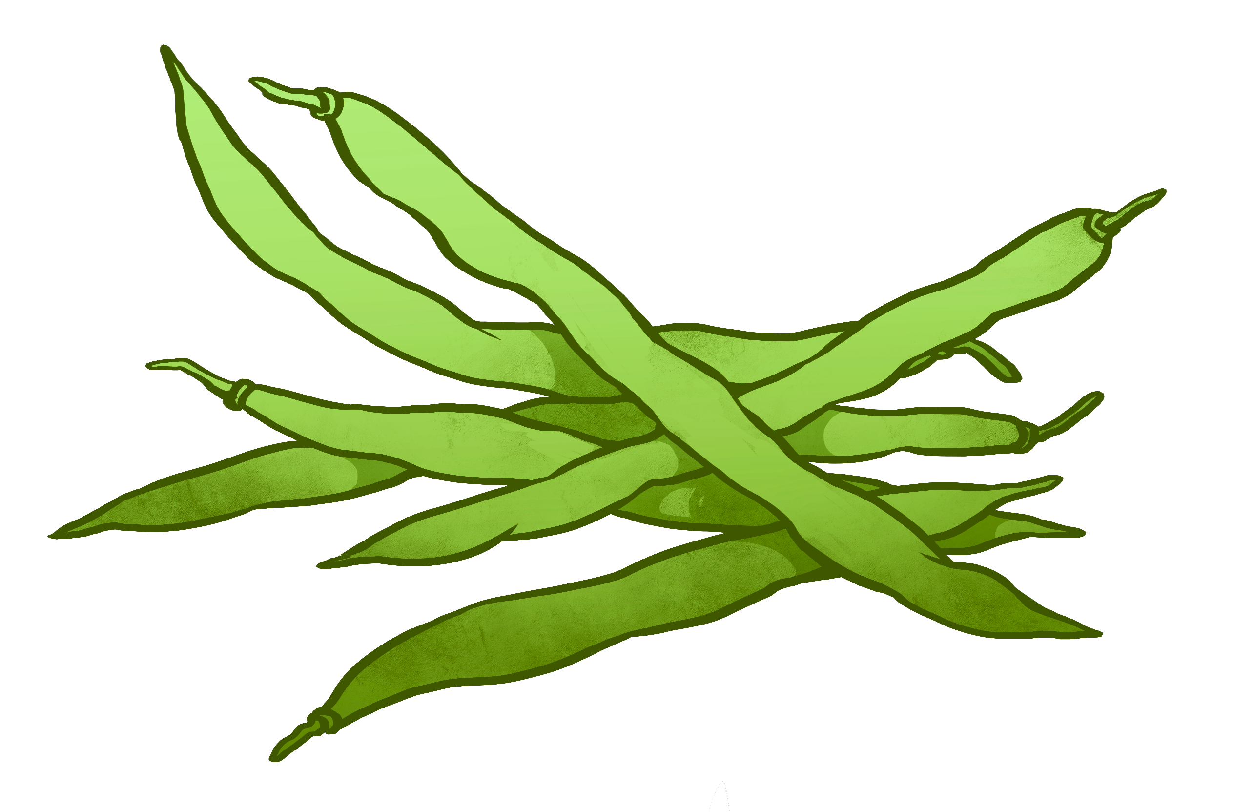 people clipart string bean