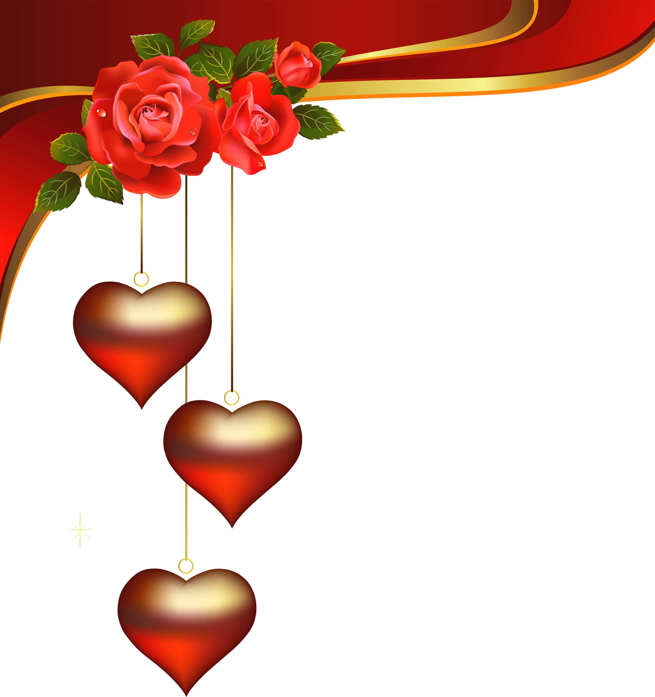 Decorative hearts pendants with. Clipart png wedding