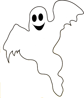 spooky clipart ghost outline
