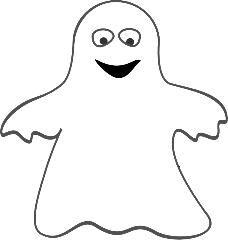 Ghost clipart cut out. Free printable coloring pages