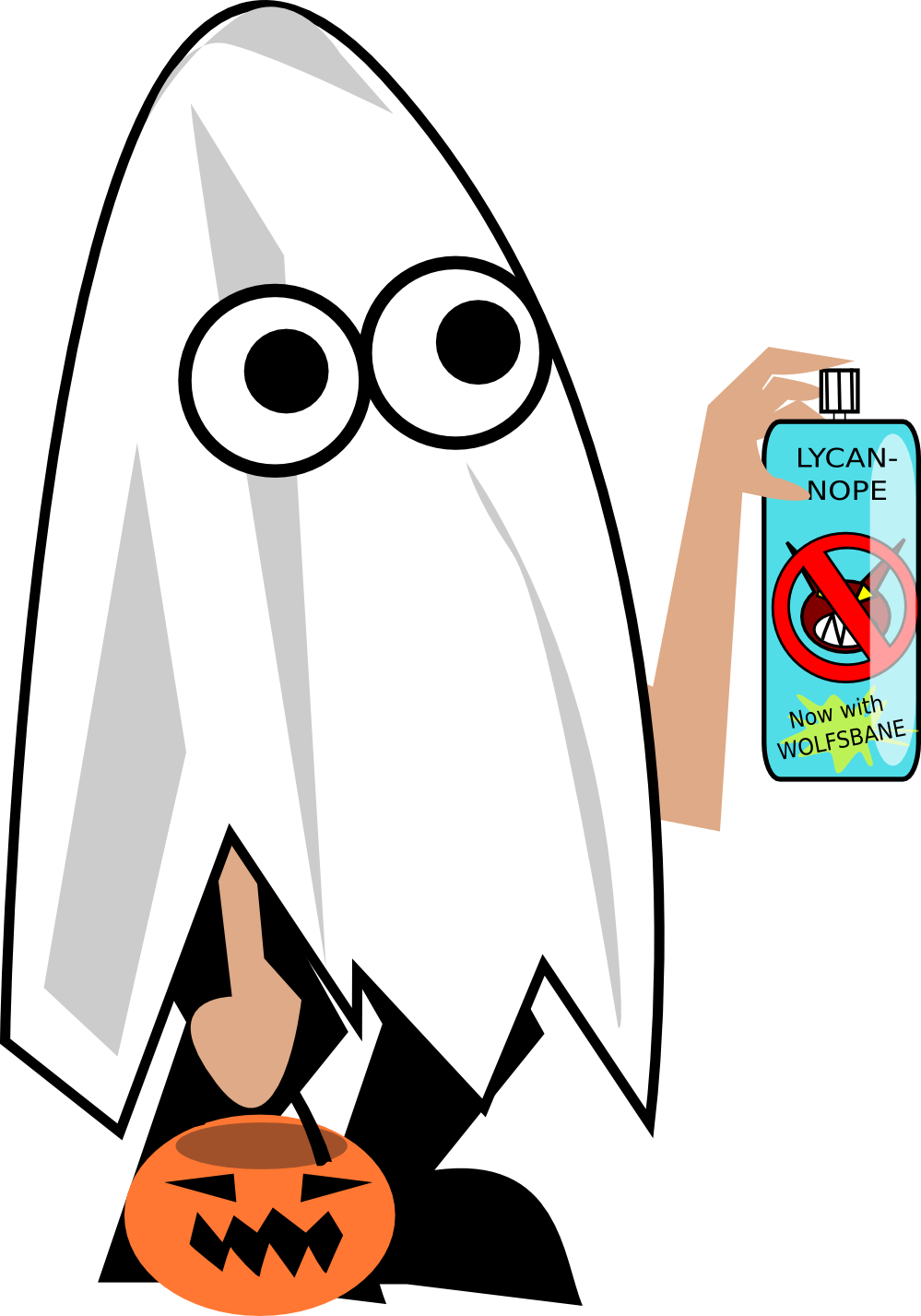 clipart ghost costume