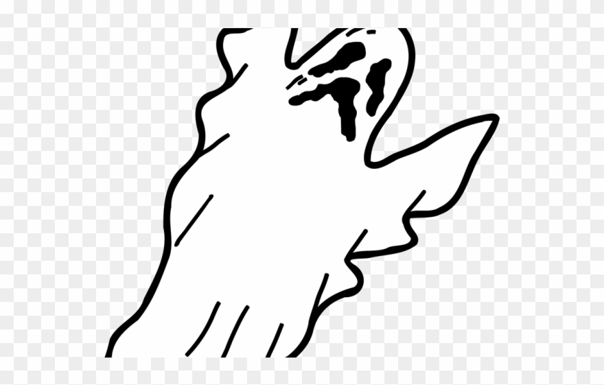 spooky clipart ghost outline