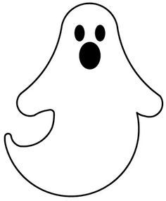 Halloween cut out template. Ghost clipart big ghost