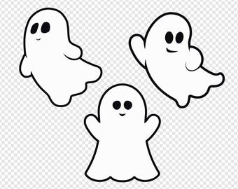 Svg etsy . Clipart ghost girly