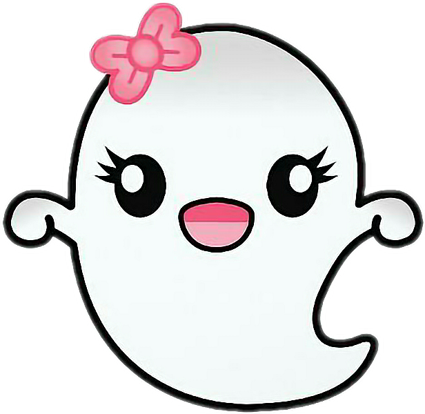 Girly Ghost Face Svg