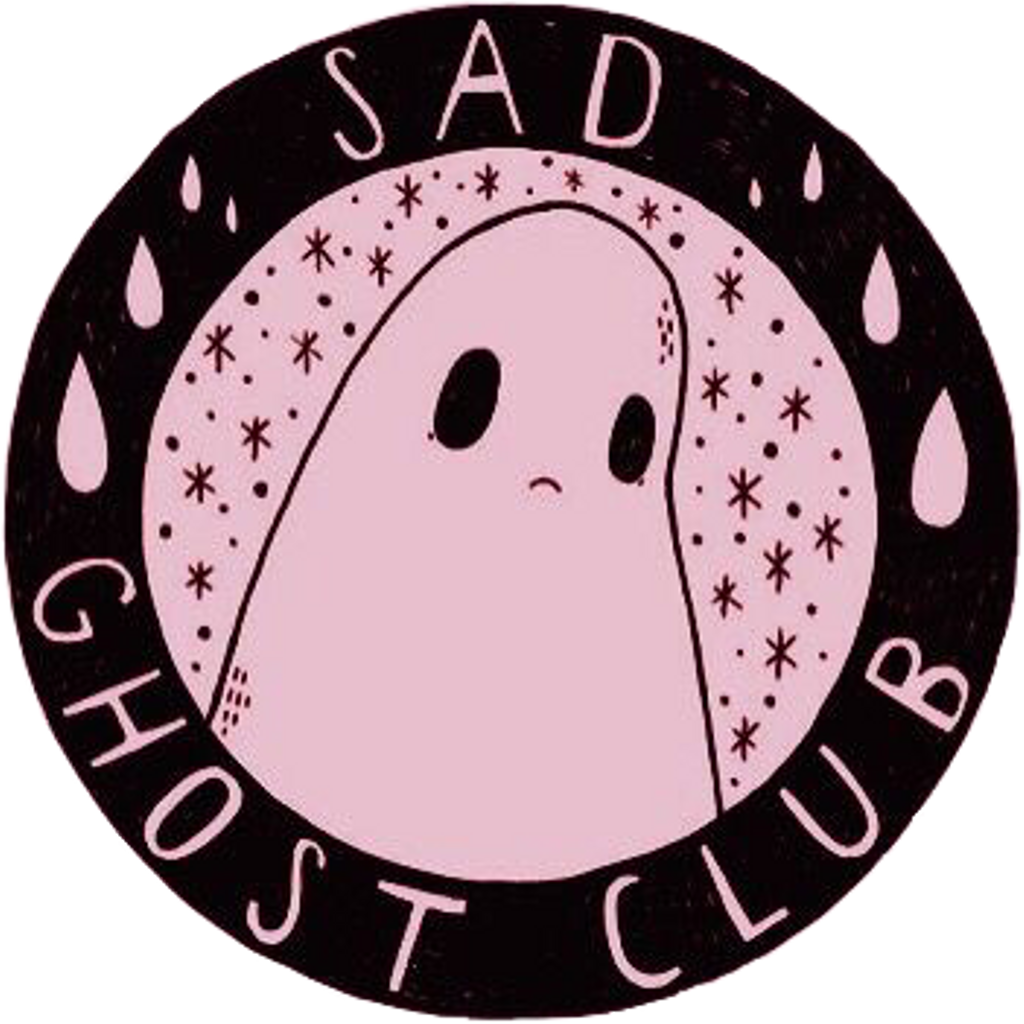 Sad cute aesthetic scary. Clipart ghost girly