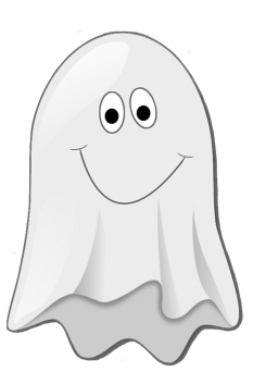 Halloween clip art cute. Clipart ghost happy