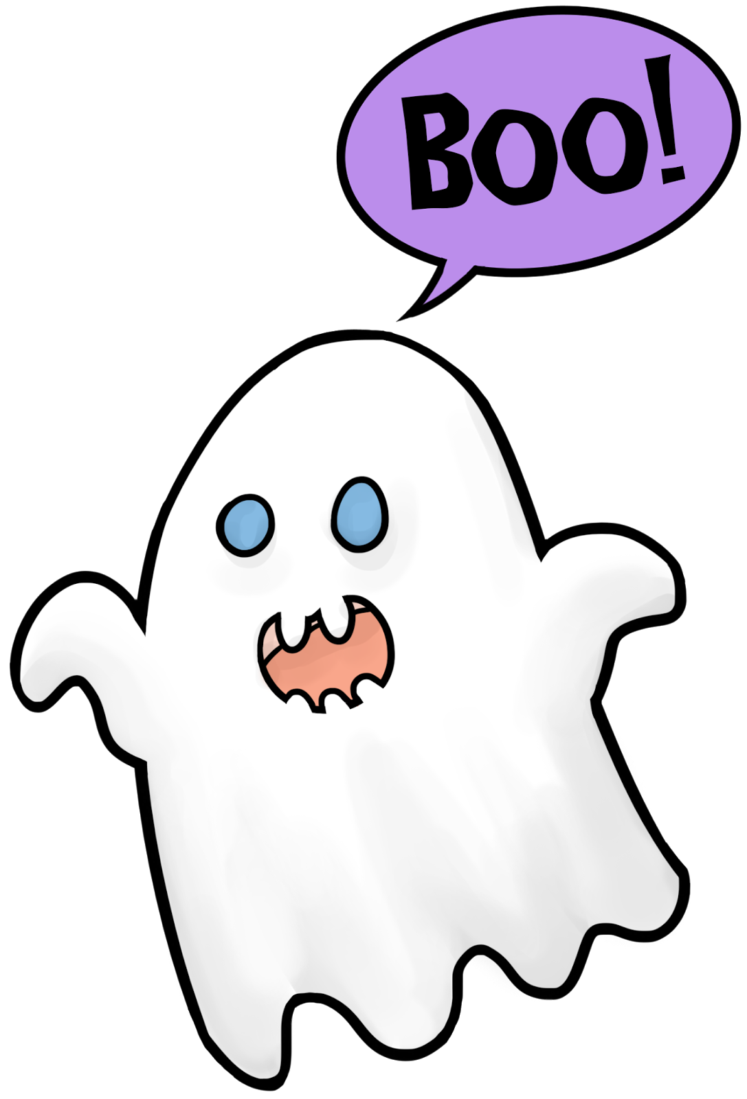 Kayness art blog halloween. Clipart ghost happy