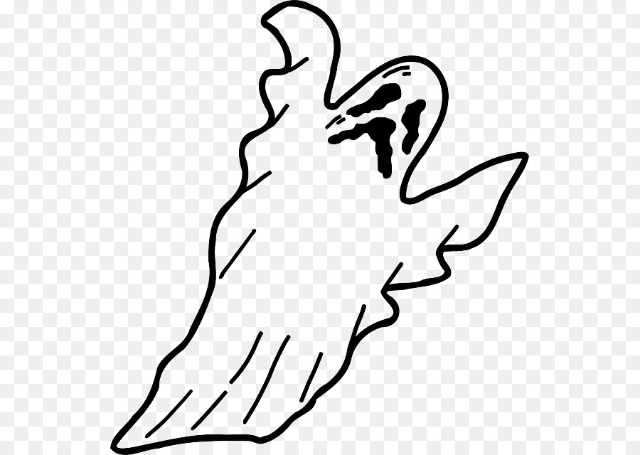 ghost clipart line drawing
