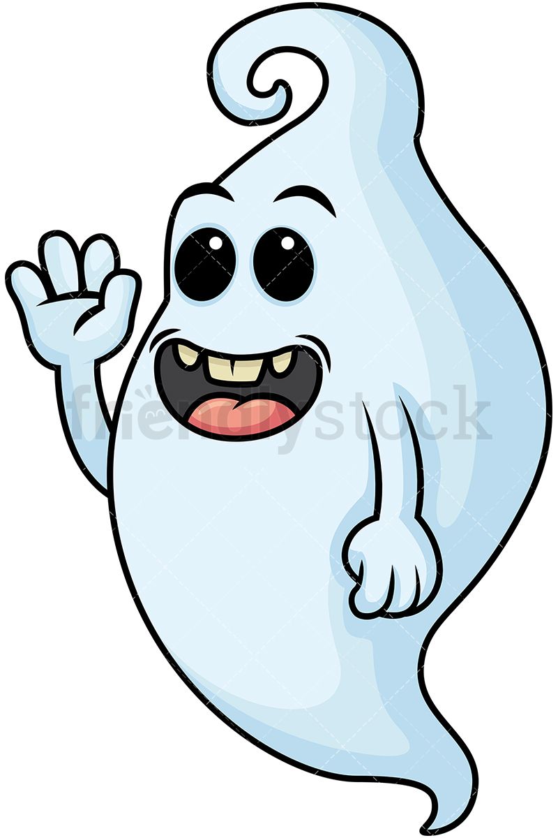Clipart ghost royalty free. Happy vector illustrations cartoon