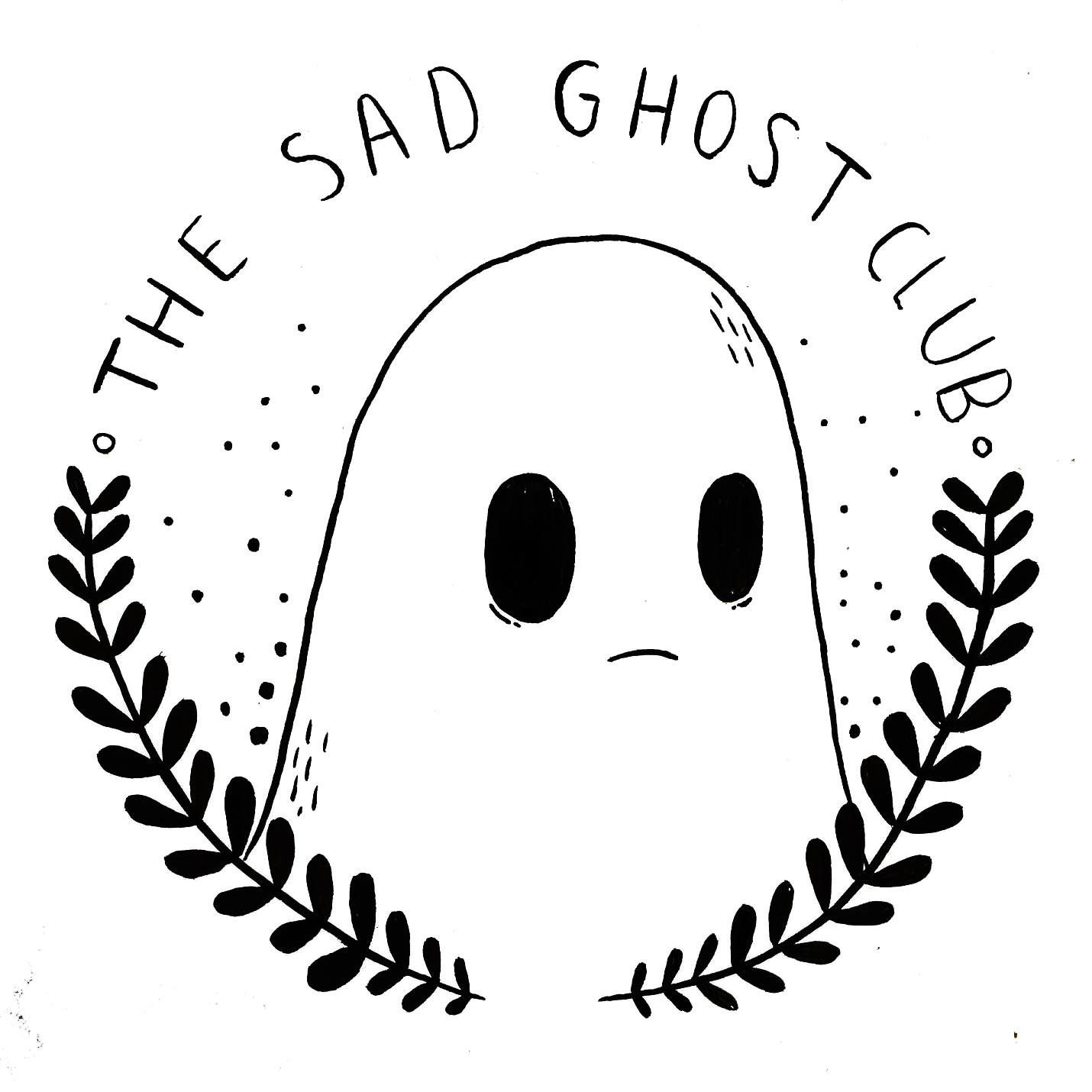 clipart ghost sad ghost