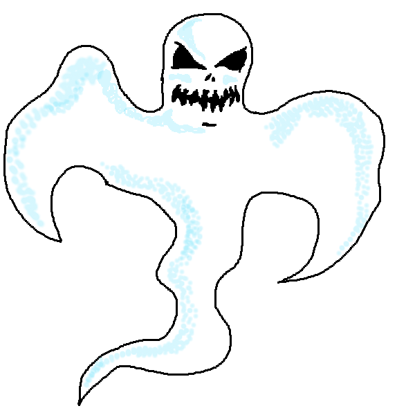 clipart ghost scary