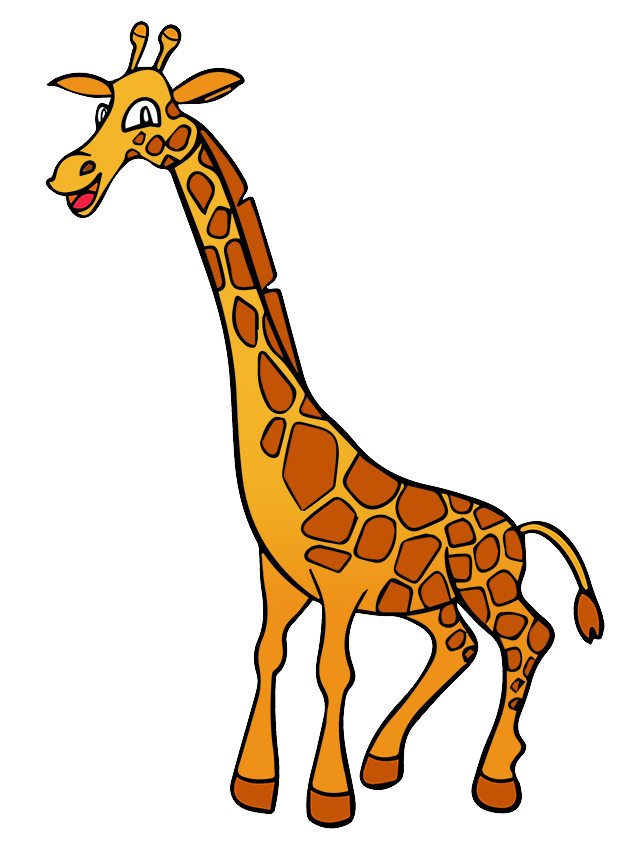 giraffe clipart cartoon