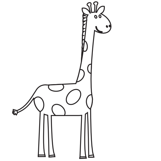 short clipart short giraffe