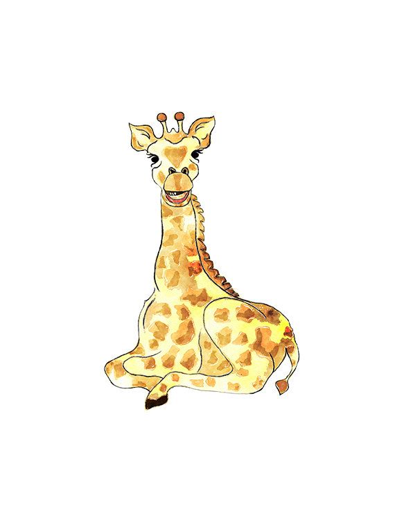 giraffe clipart affection