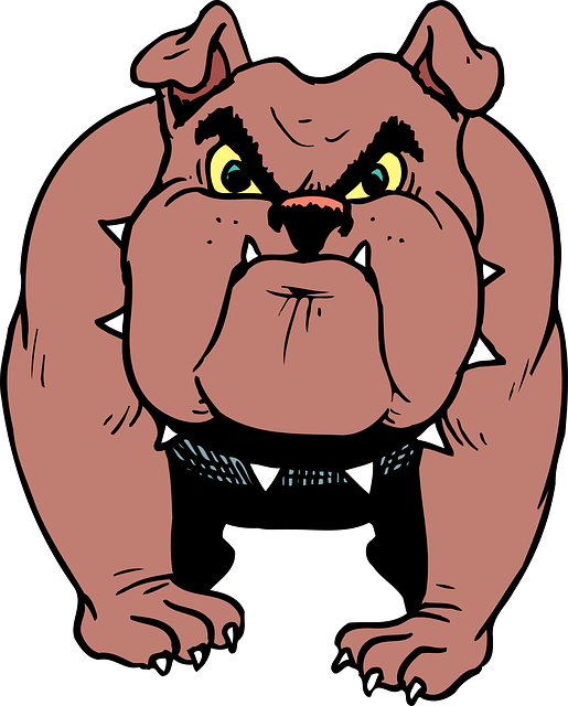 dog clipart angry