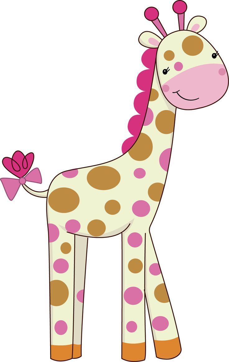 clipart giraffe baby girl