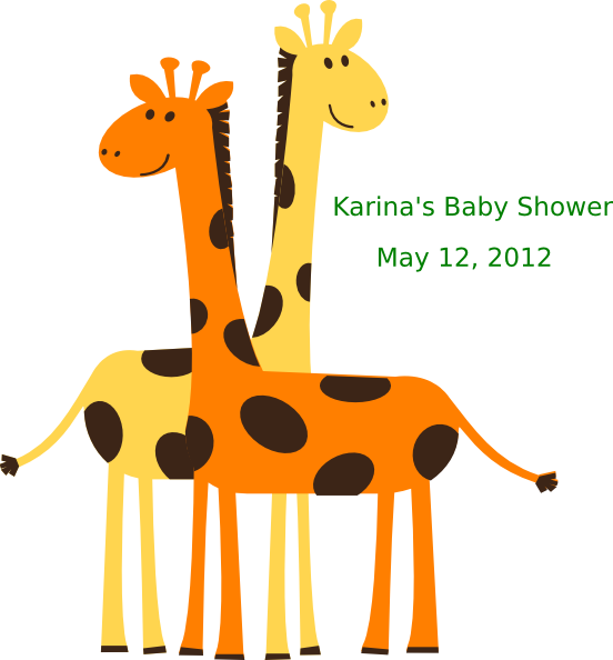 Karina s clip art. Clipart giraffe baby shower