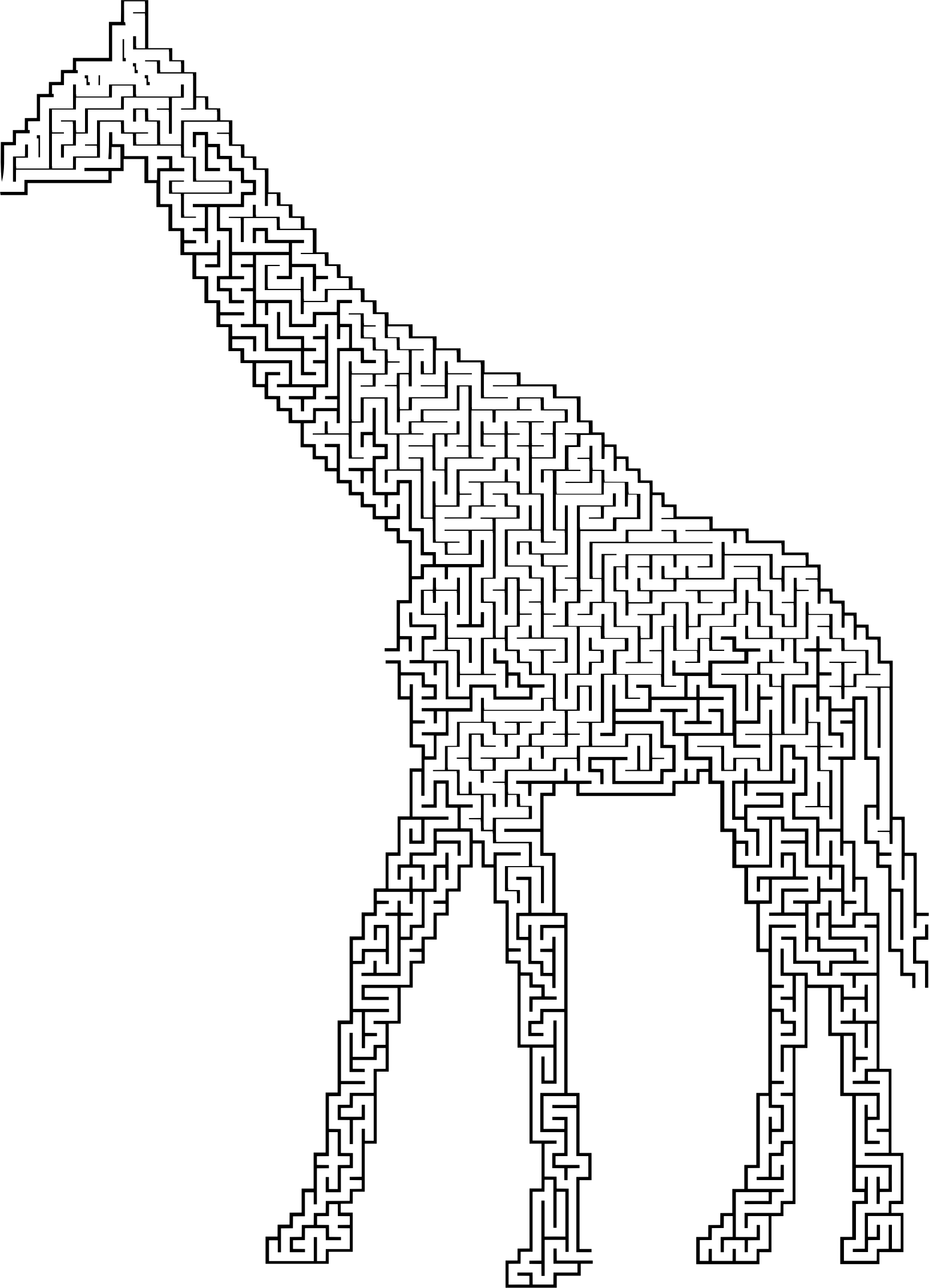 silhouette clipart giraffe