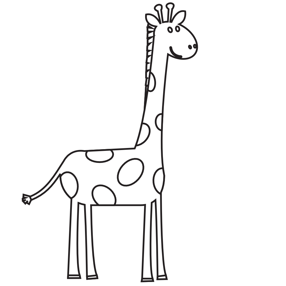 Dory clipart black and white. Giraffe clip art bay