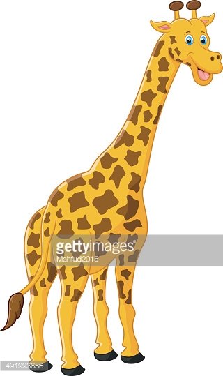 clipart giraffe caricature