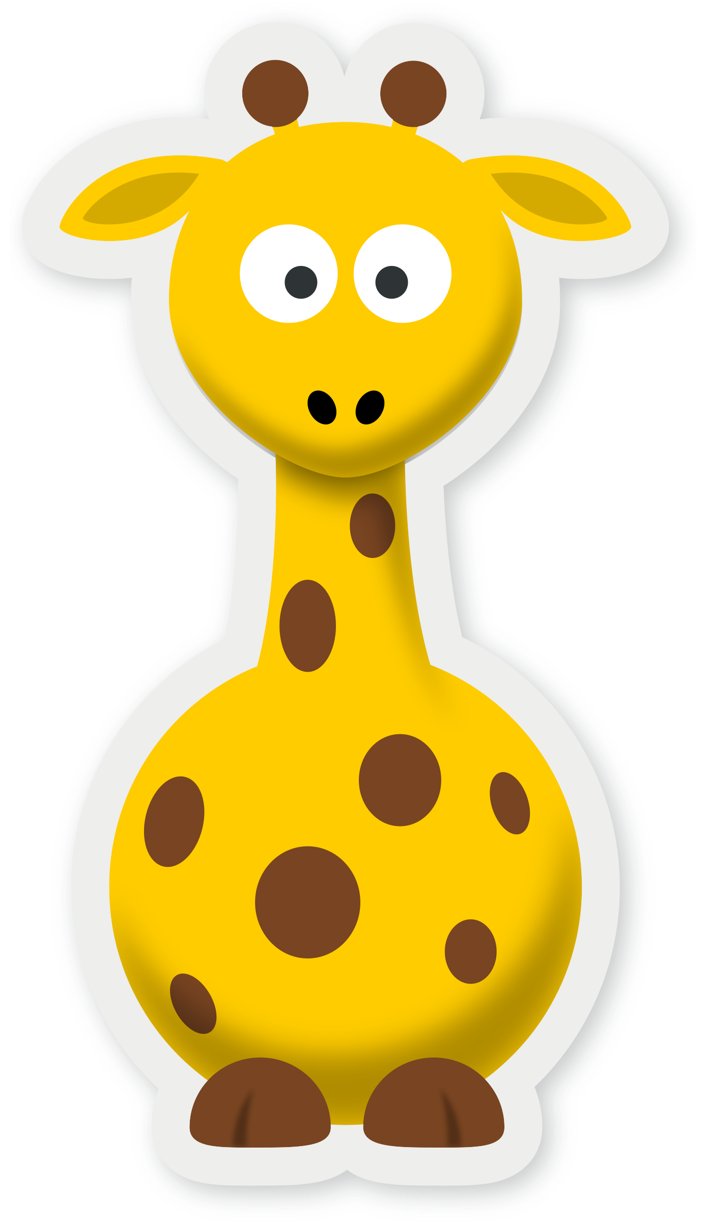 clipart giraffe cartoon