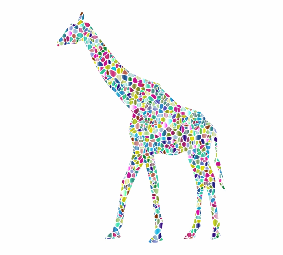 clipart giraffe colorful giraffe