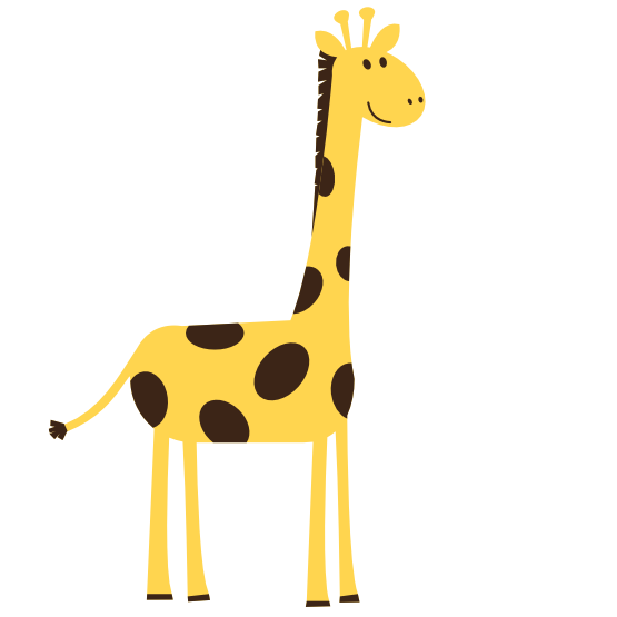 clipart giraffe colorful giraffe