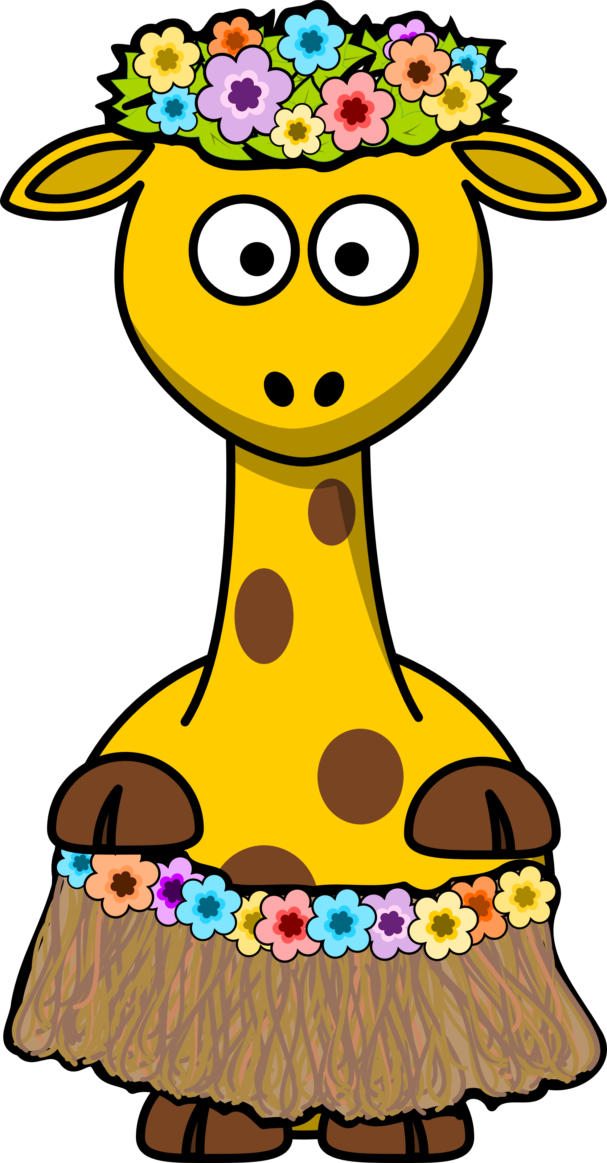 clipart giraffe dancing