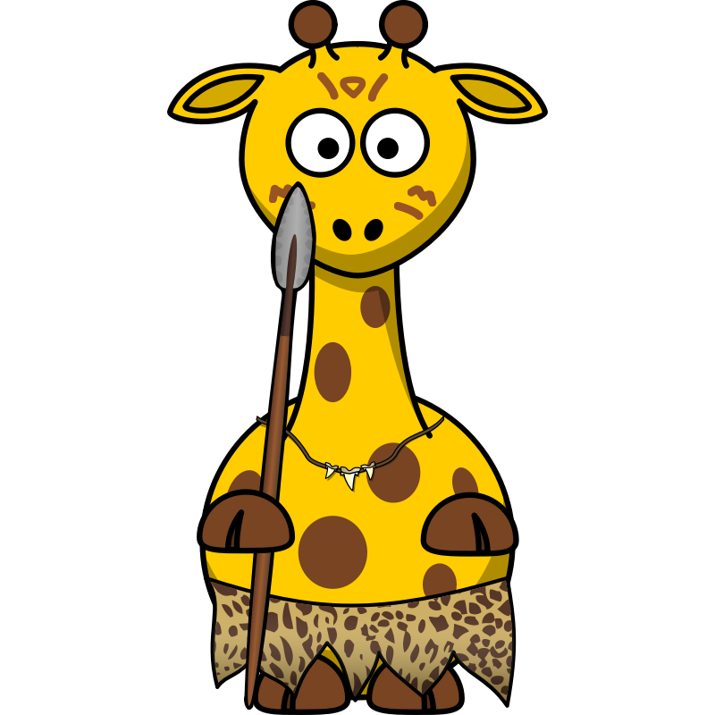 clipart giraffe gambar