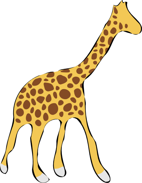 clipart giraffe gambar
